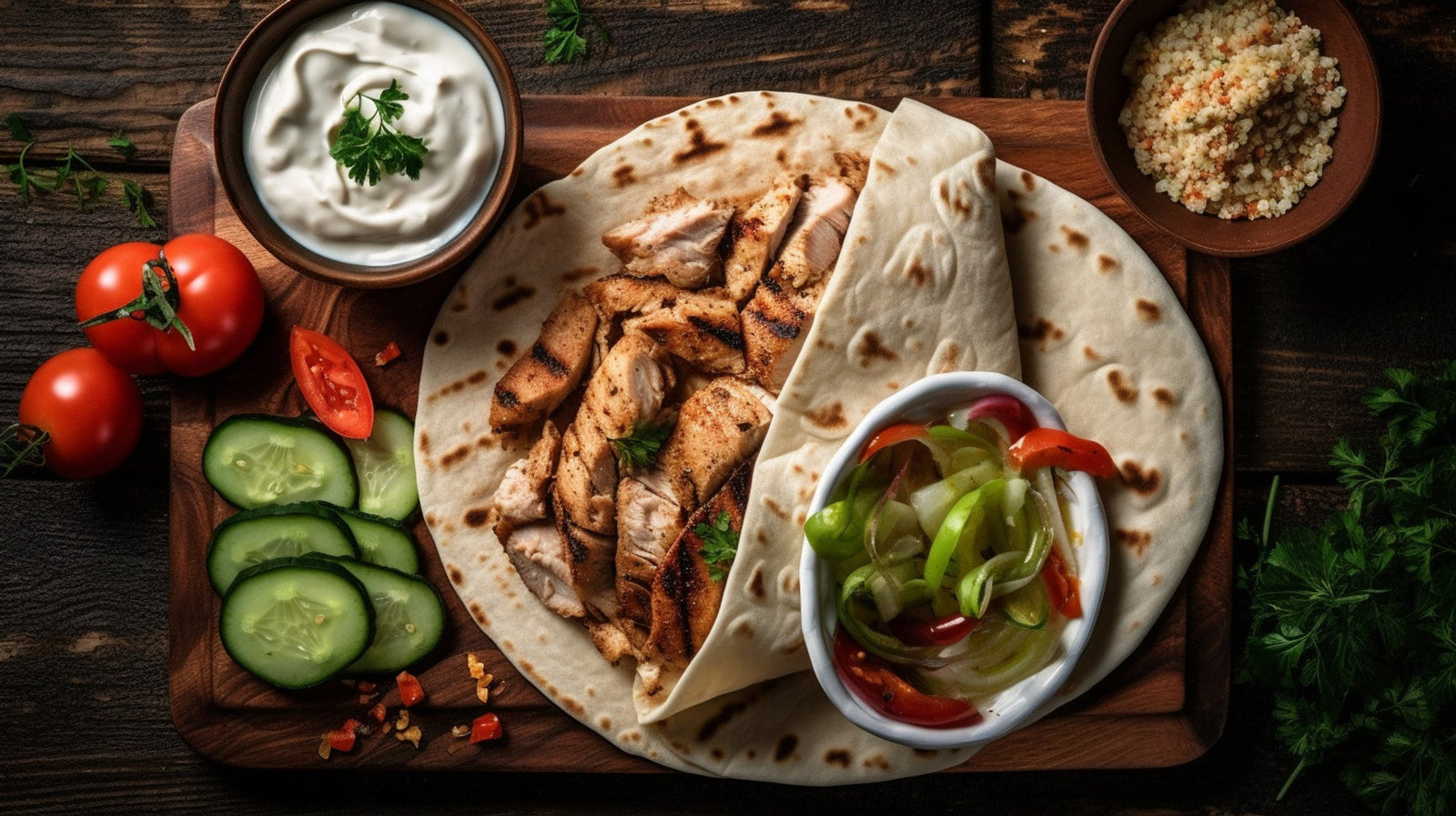 Grilled Lemon Chicken Pita